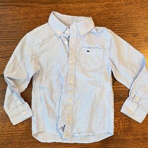 Crown & Ivy Kids Light Blue Striped Button Down Shirt